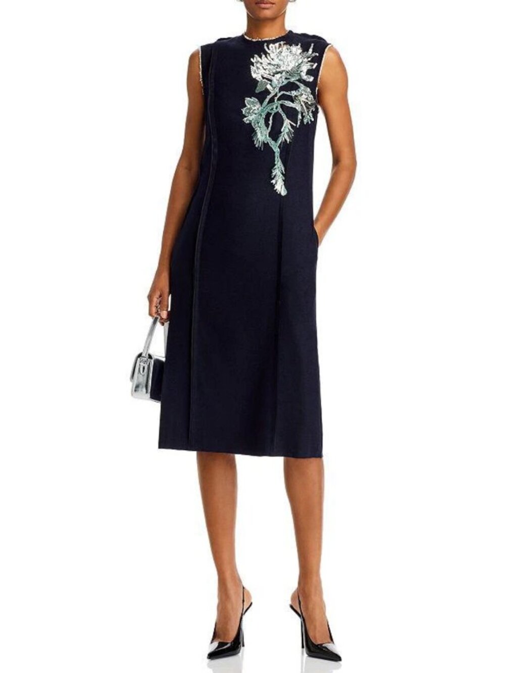 JASON WU COLLECTION floral embroidered midi dress Size M, 8 US NEW